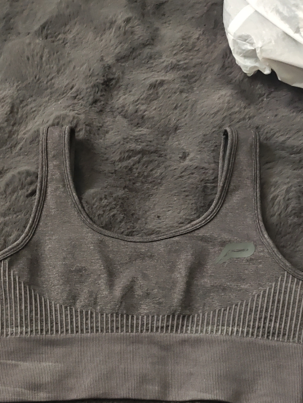 Purse Fitness Seamless Gray Sports Bra - Active Comfort